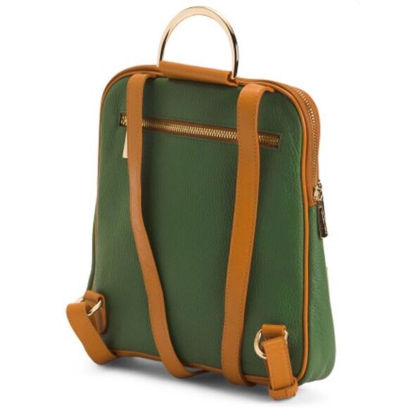 NWT  RARE Valentina Sling Backpack Real Finest Italian Leather Convertible Bag main image 8
